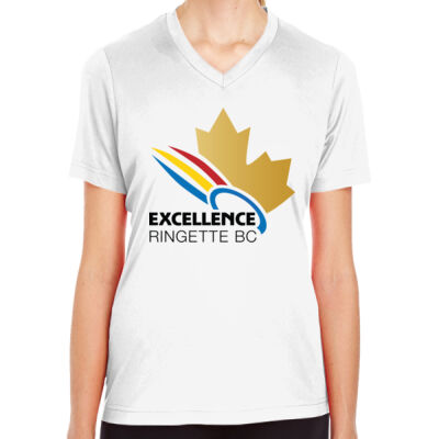 Team 365 Women's Excellence Ringette Colourful Crest Printed T-Shirt Thumbnail