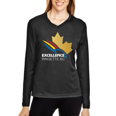 Team 365 Women's Excellence Ringette Colourful Crest Printed Long Sleeve Thumbnail